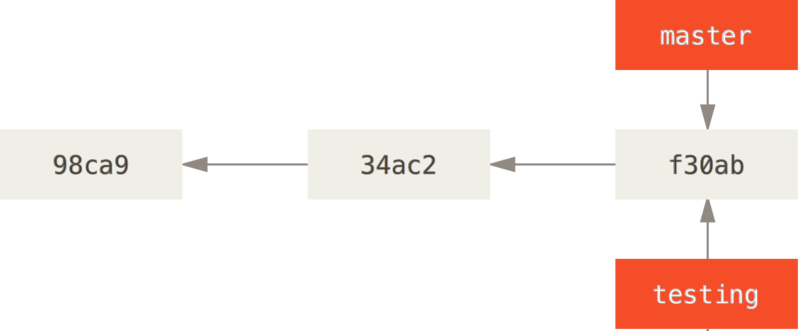 An image illustrating a branch’s commit history, showcasing its progression through different versions or snapshots.